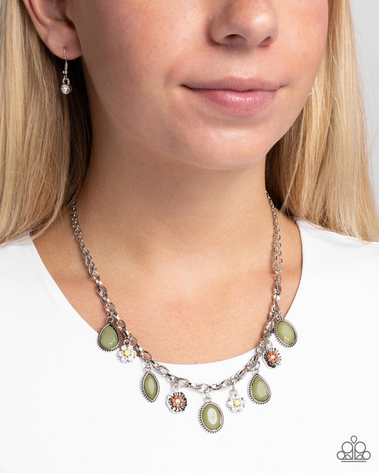 Paparazzi Accessories - Fancy Finish - Green Necklace