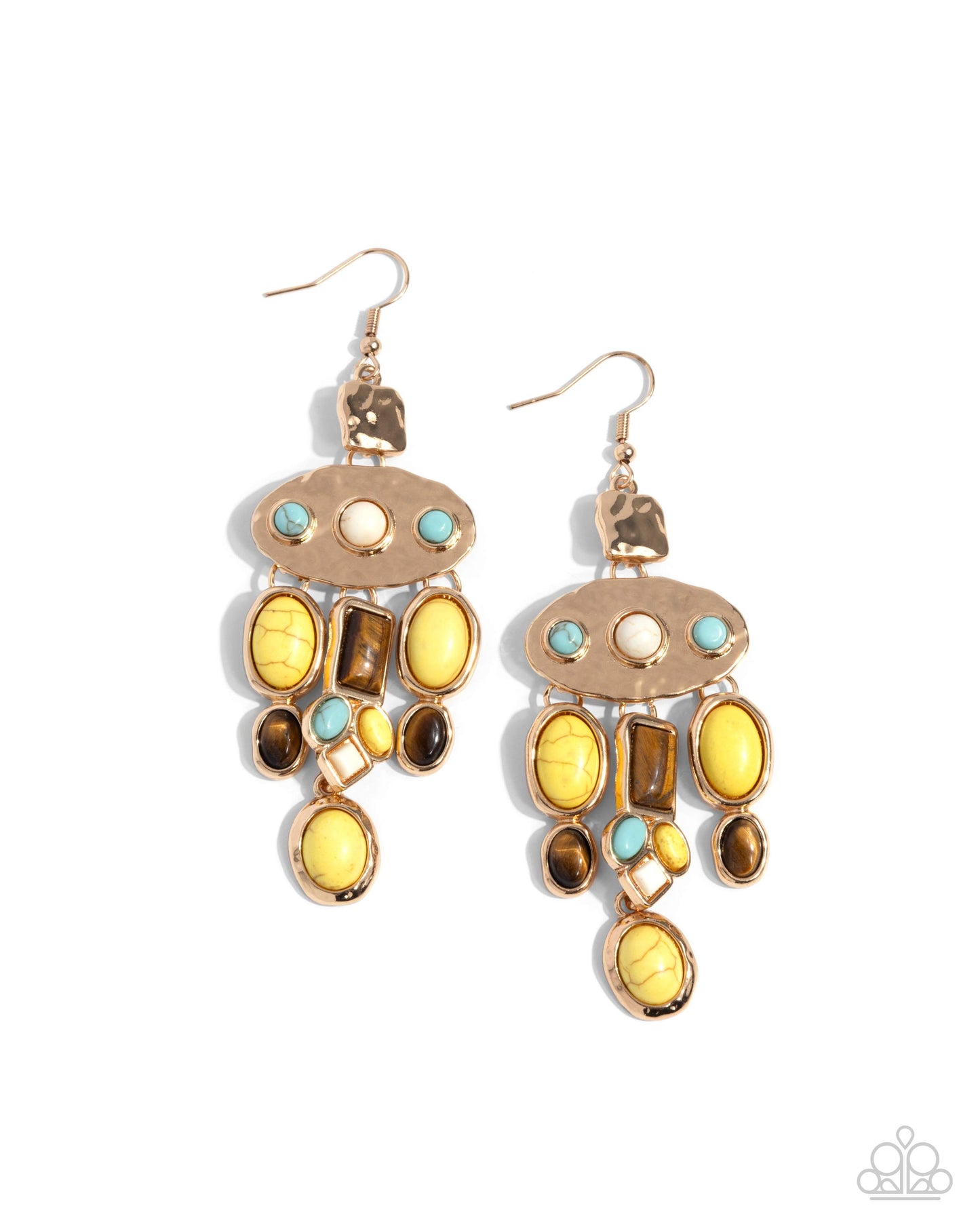 Paparazzi Accessories - Inspired Interval - Gold Earrings