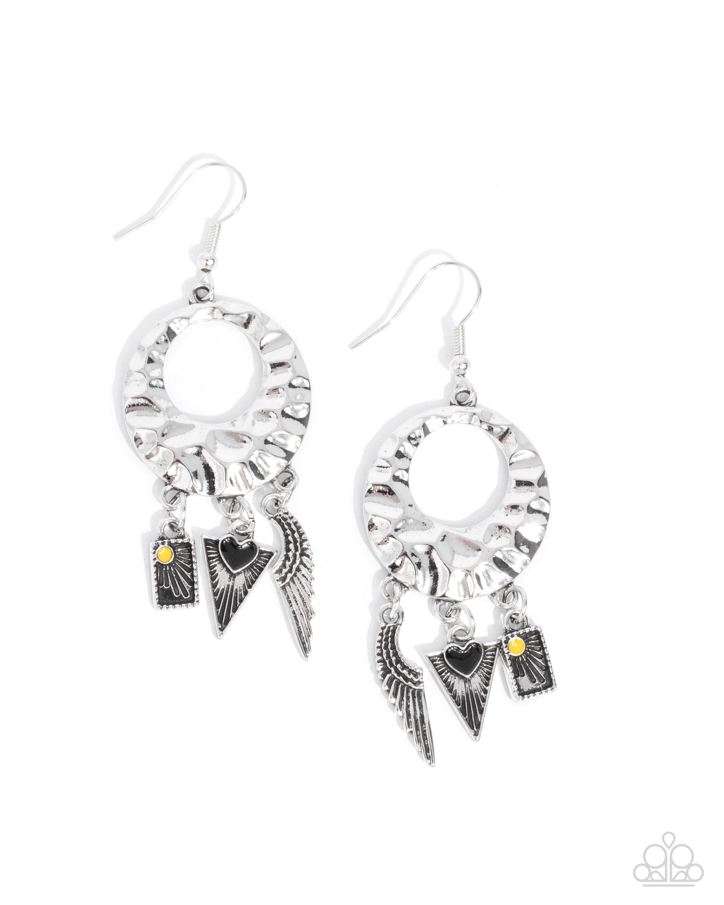 Paparazzi Accessories - Alternative Angel - Black Earrings