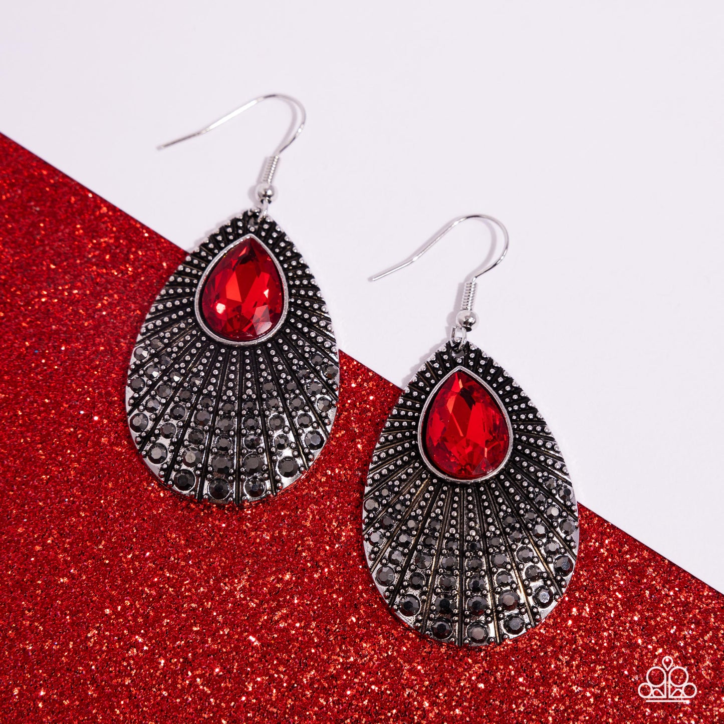 Paparazzi Accessories - Urban Relic - Red Earrings