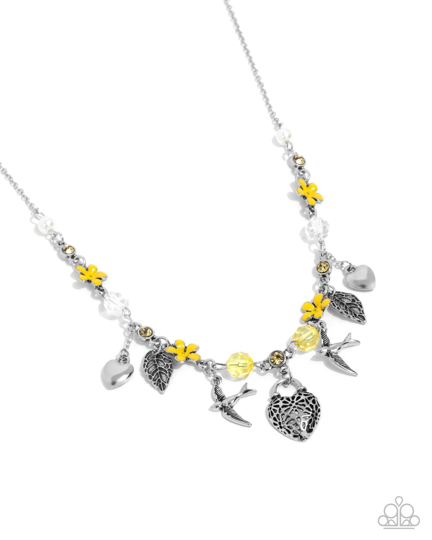 Paparazzi Accessories - Flight Of The Sparrow - Yellow Necklace