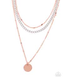 Paparazzi Accessories - Dainty Development - Copper Necklace