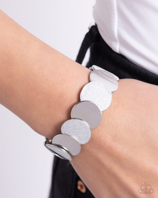 Paparazzi Accessories - Demurely Disco - Silver Bracelet