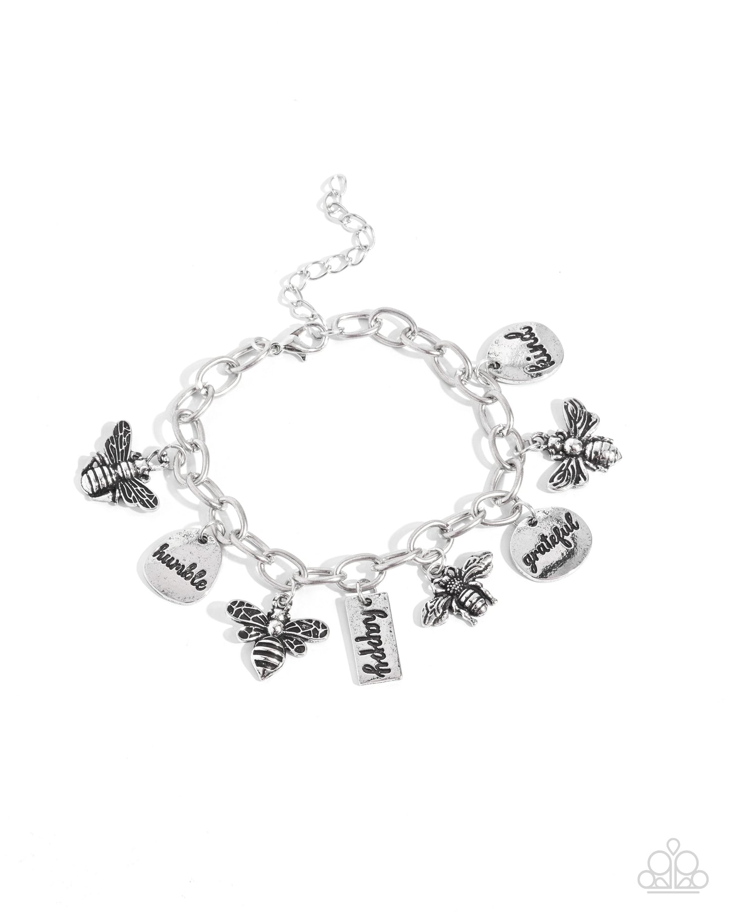 Paparazzi Accessories - Compassionate Charm - Silver Bracelet