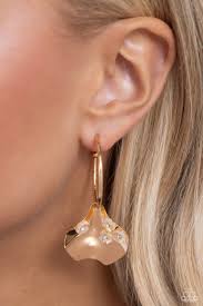 Paparazzi Accessories - Majestic Mermaid - Gold Earrings