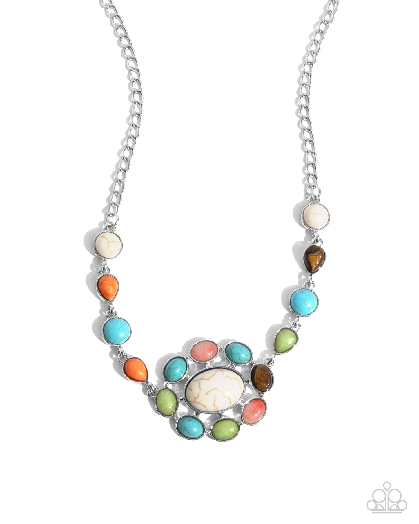 Paparazzi Accessories - Enigmatic Ease - Multi Colored Necklace