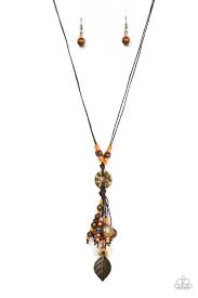 Paparazzi Accessories - Knotted Keepsake - Orange Necklace