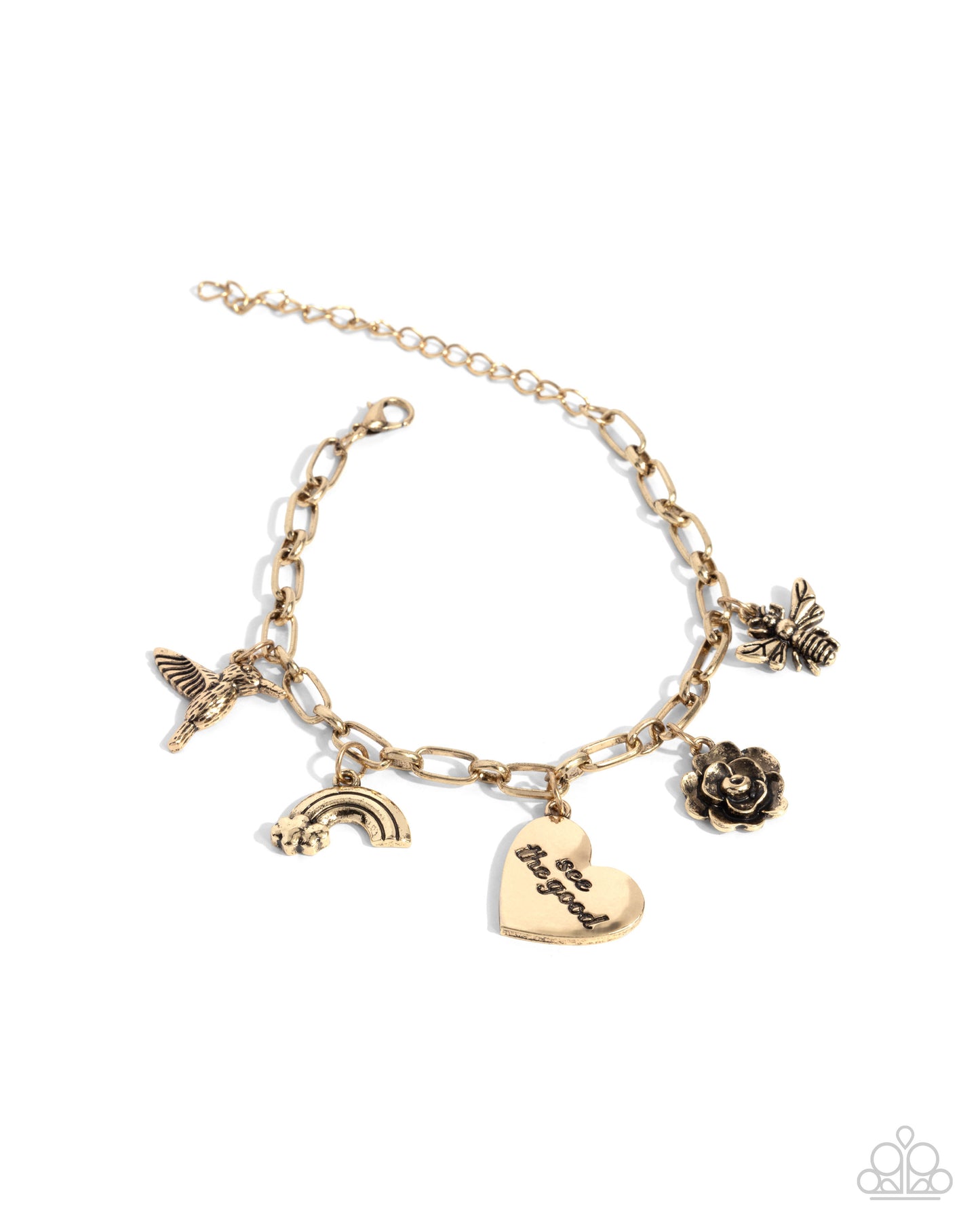 Paparazzi Accessories - Positive Outlook - Gold Bracelet