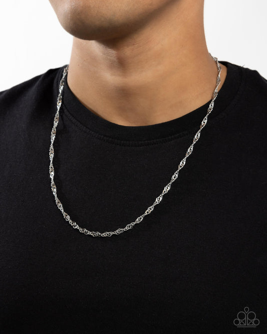 Paparazzi Accessories - Chain Confrontation - Silver Necklace