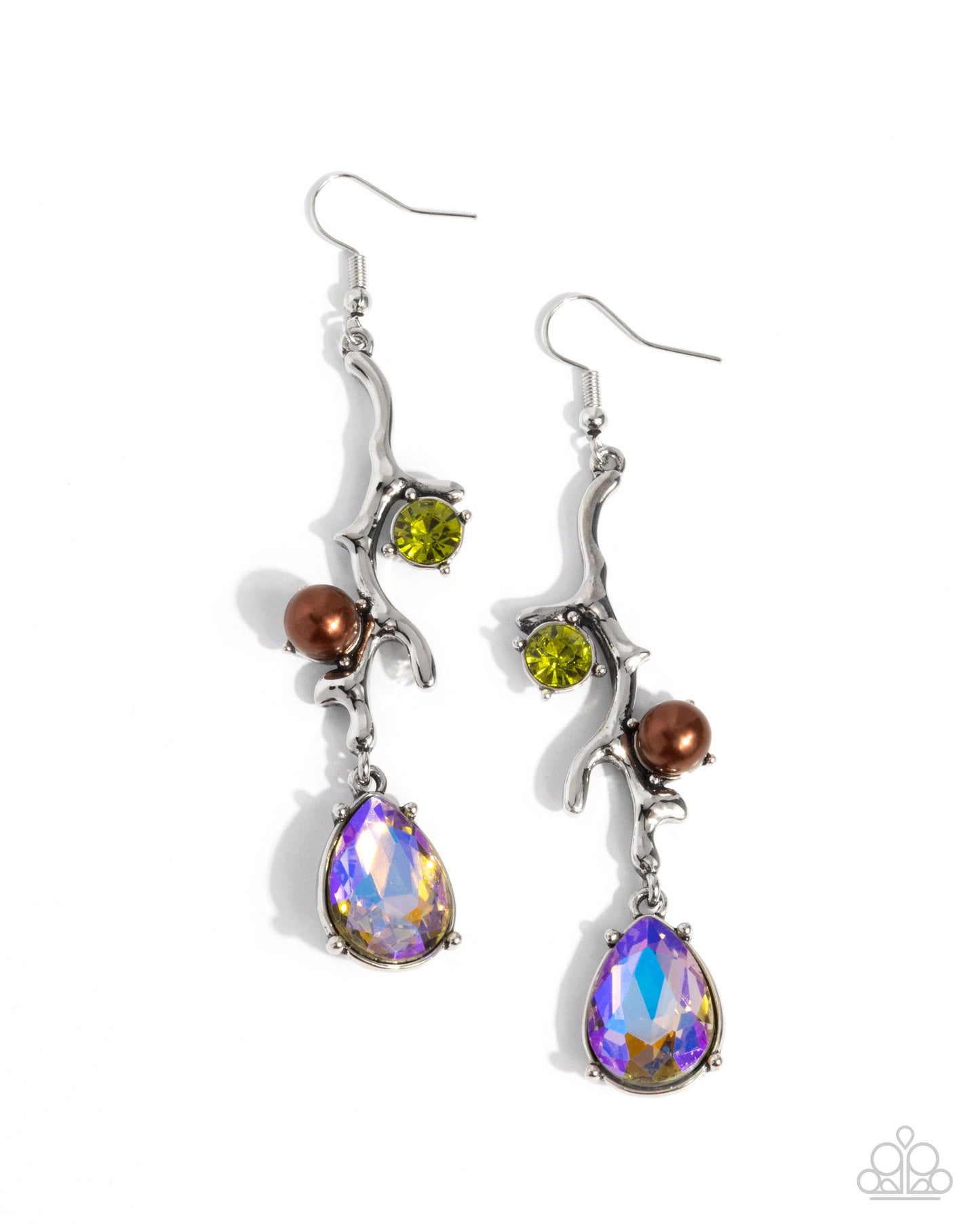 Paparazzi Accessories - Glitzy Giveaway - Multi Colored Earrings