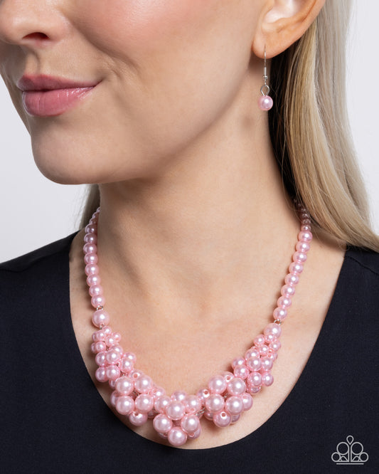 Paparazzi Accessories - Austen Adornment - Pink Necklace