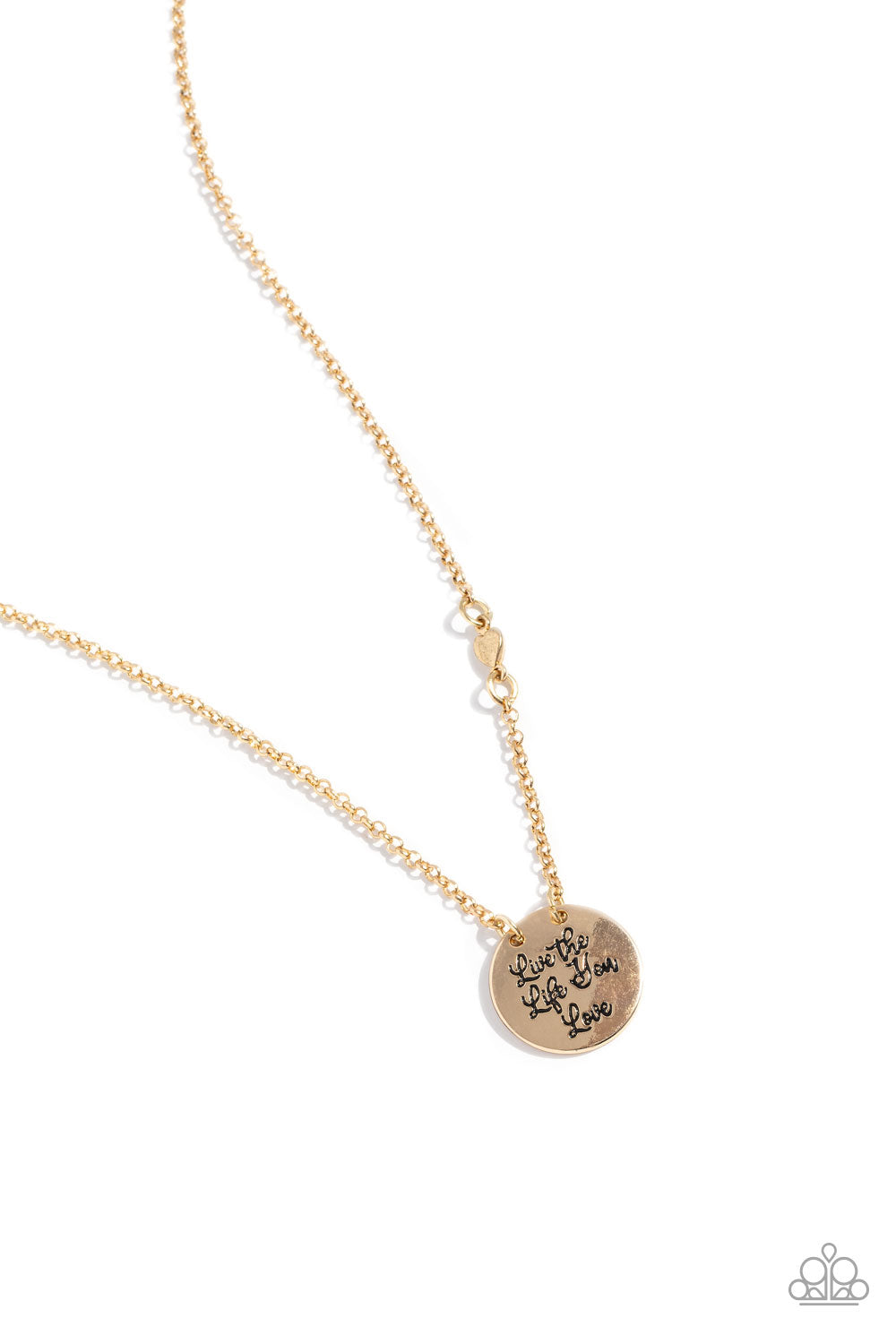 Paparazzi Accessories - Live The Life You Love - Gold Necklace