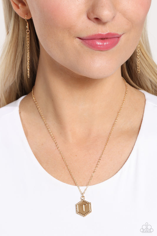 Paparazzi Accessories - Emblematic Elegance - Gold Necklace (T)