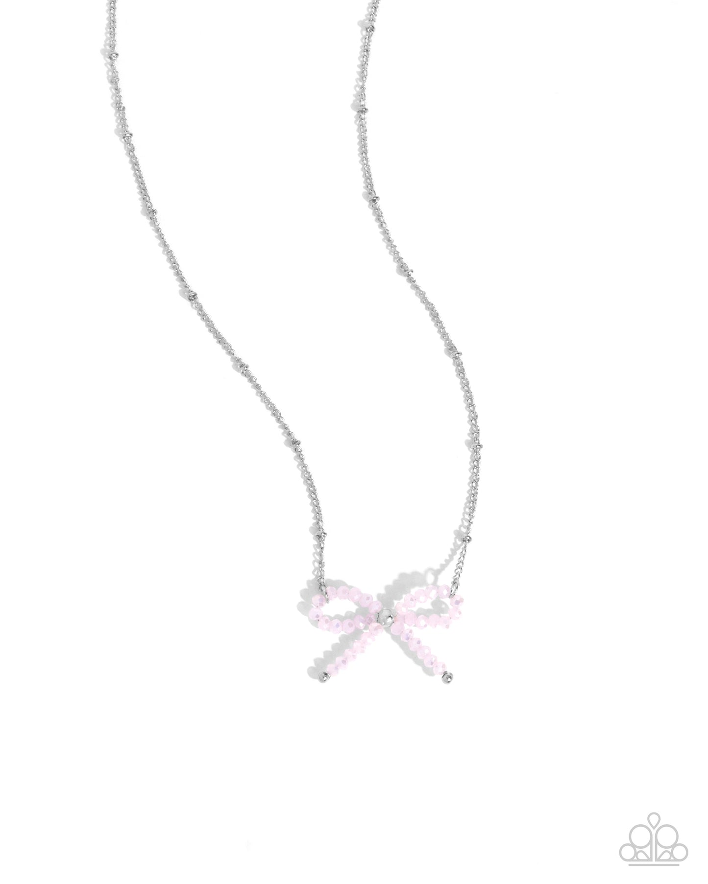 Paparazzi Accessories - Bridesmaid Bow - Pink Necklace