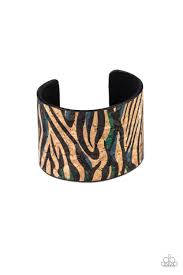 Paparazzi  Accessories - Show Your True Stripes - Blue Bracelet