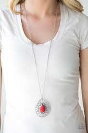 Paparazzi  Accessories - Summer Sunbeam - Red Necklace