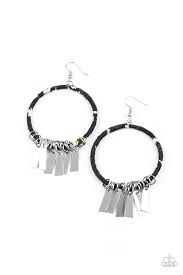 Paparazzi Accessories - Garden Chimes - Black Earrings