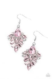 Paparazzi Accessories - Stellar-escent Elegance - Pink Earrings