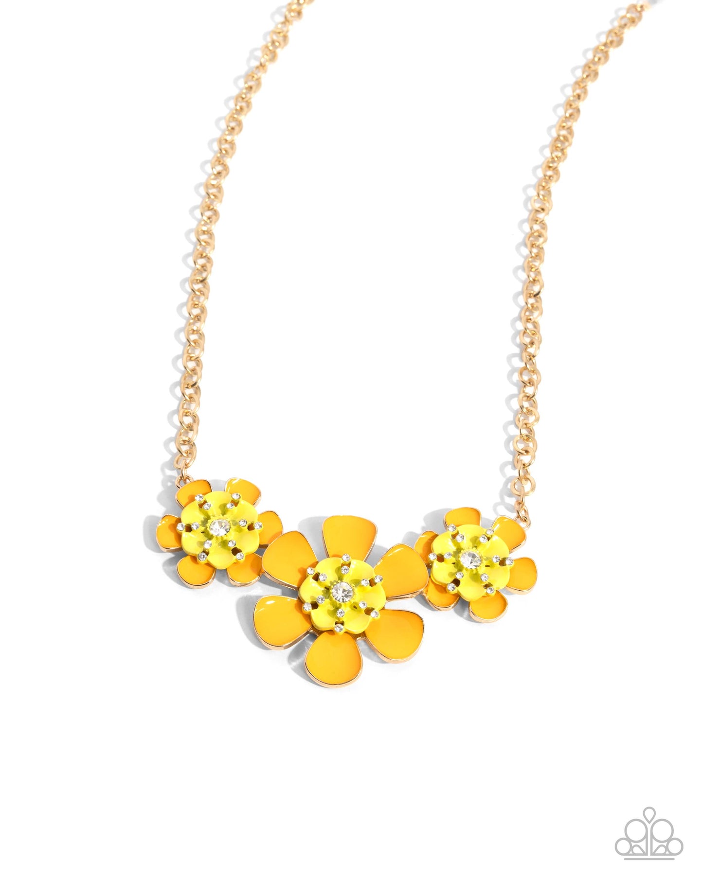 Paparazzi Accessories - Botanic Beginner - Yellow Necklace