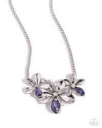 Paparazzi Accessories - Twirling Triad - Purple Necklace