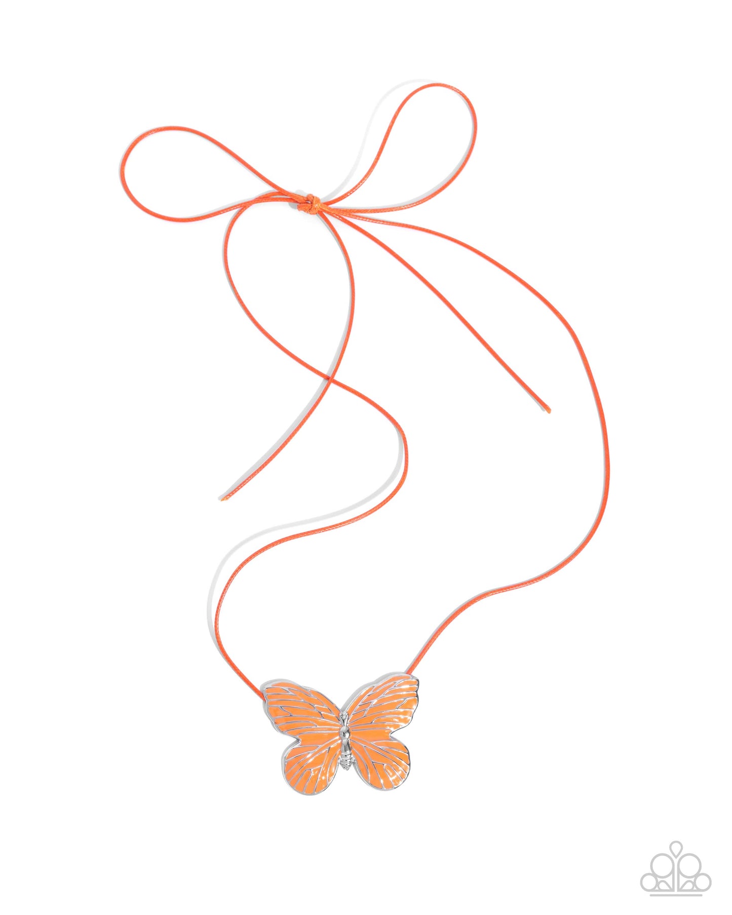 Paparazzi Accessories - Fluttering Fervor - Orange Necklace