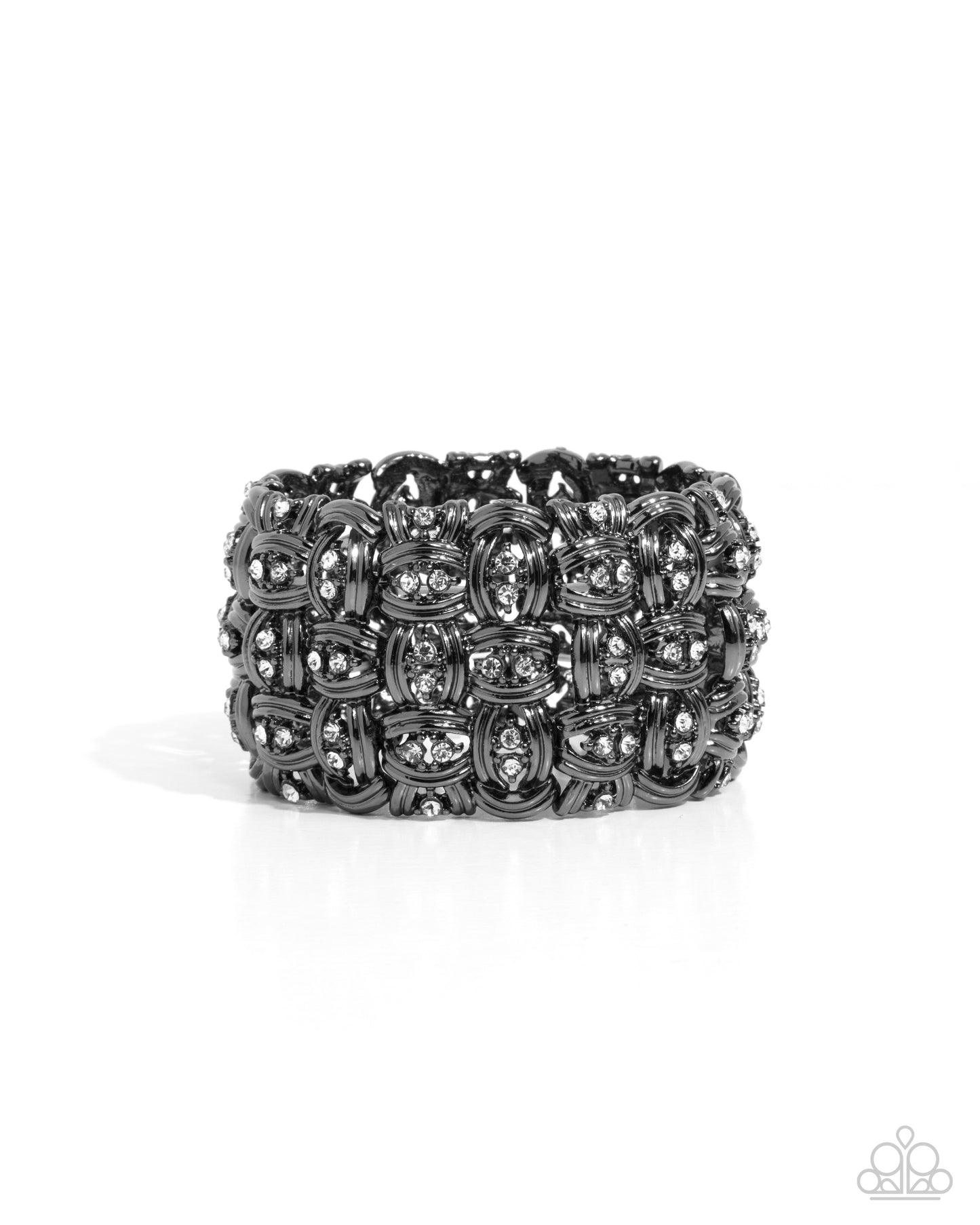 Paparazzi Accessories - Woven Wardrobe - Black Bracelet