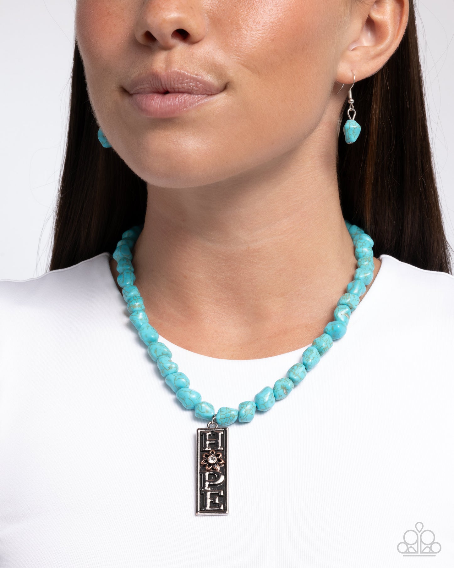 Paparazzi Accessories - Hopeful Headline - Blue Necklace