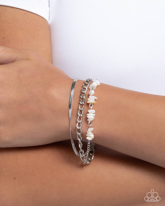 Paparazzi Accessories - Gracious Host - White Bracelet