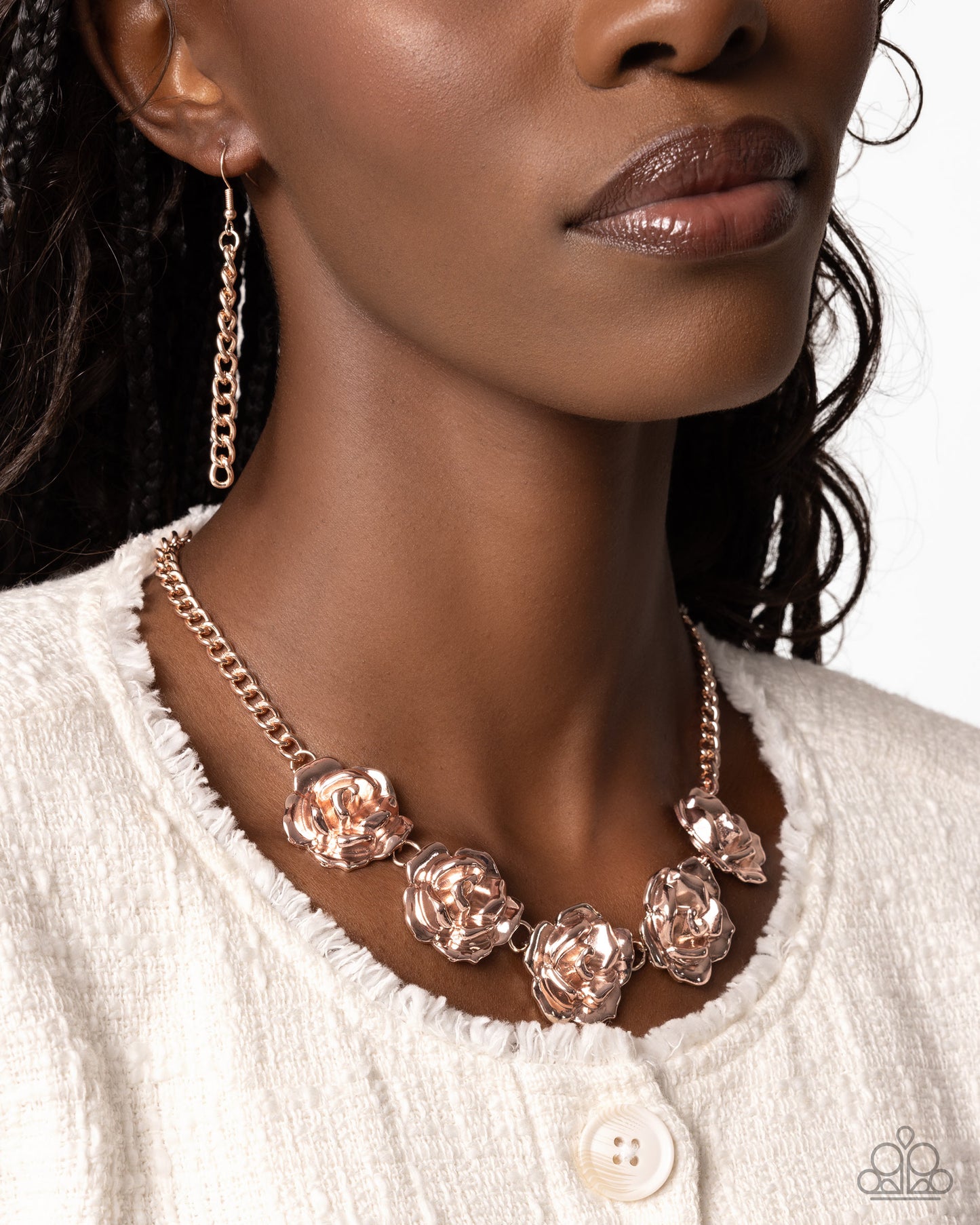 Paparazzi Accessories - Refreshing Roses - Rose Gold Necklace