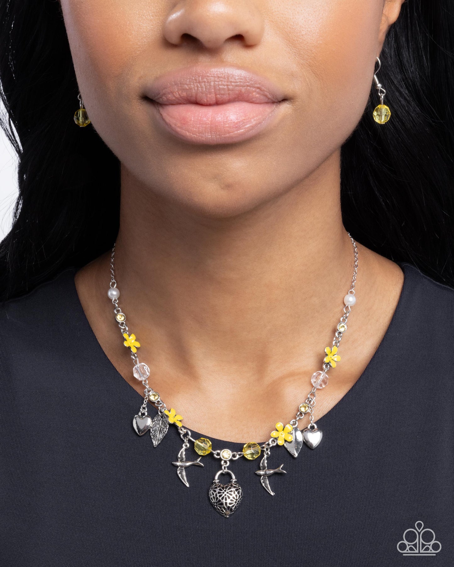 Paparazzi Accessories - Flight Of The Sparrow - Yellow Necklace