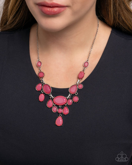 Paparazzi Accessories - Significant Influence - Pink Necklace