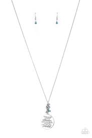 Paparazzi Accessories - Maternal Blessings - Blue Necklace