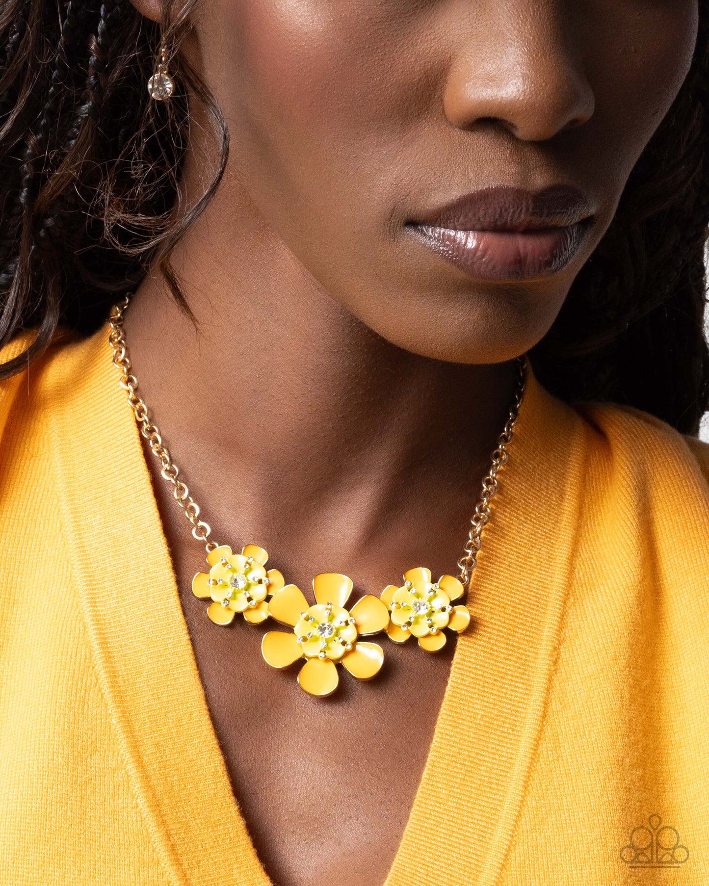 Paparazzi Accessories - Botanic Beginner - Yellow Necklace