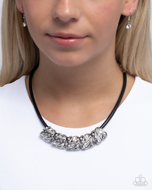 Paparazzi Accessories - Sprig Shimmer - Black Necklace