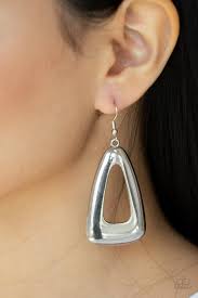 Paparazzi Accessories - Irresistibly Industrial - Silver Earrings