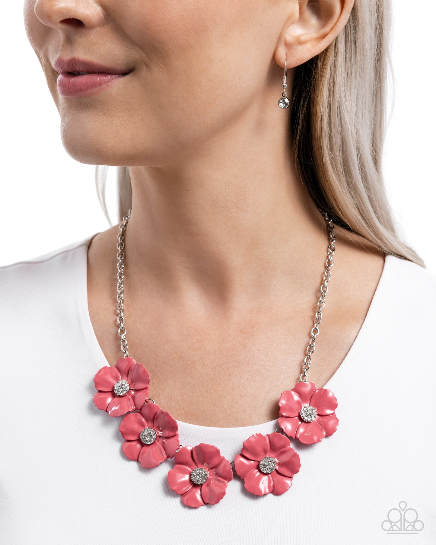 Paparazzi Accessories - Floral Favor - Pink Necklace