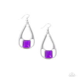 Paparazzi Accessories - Adventure Story - Purple Earrings