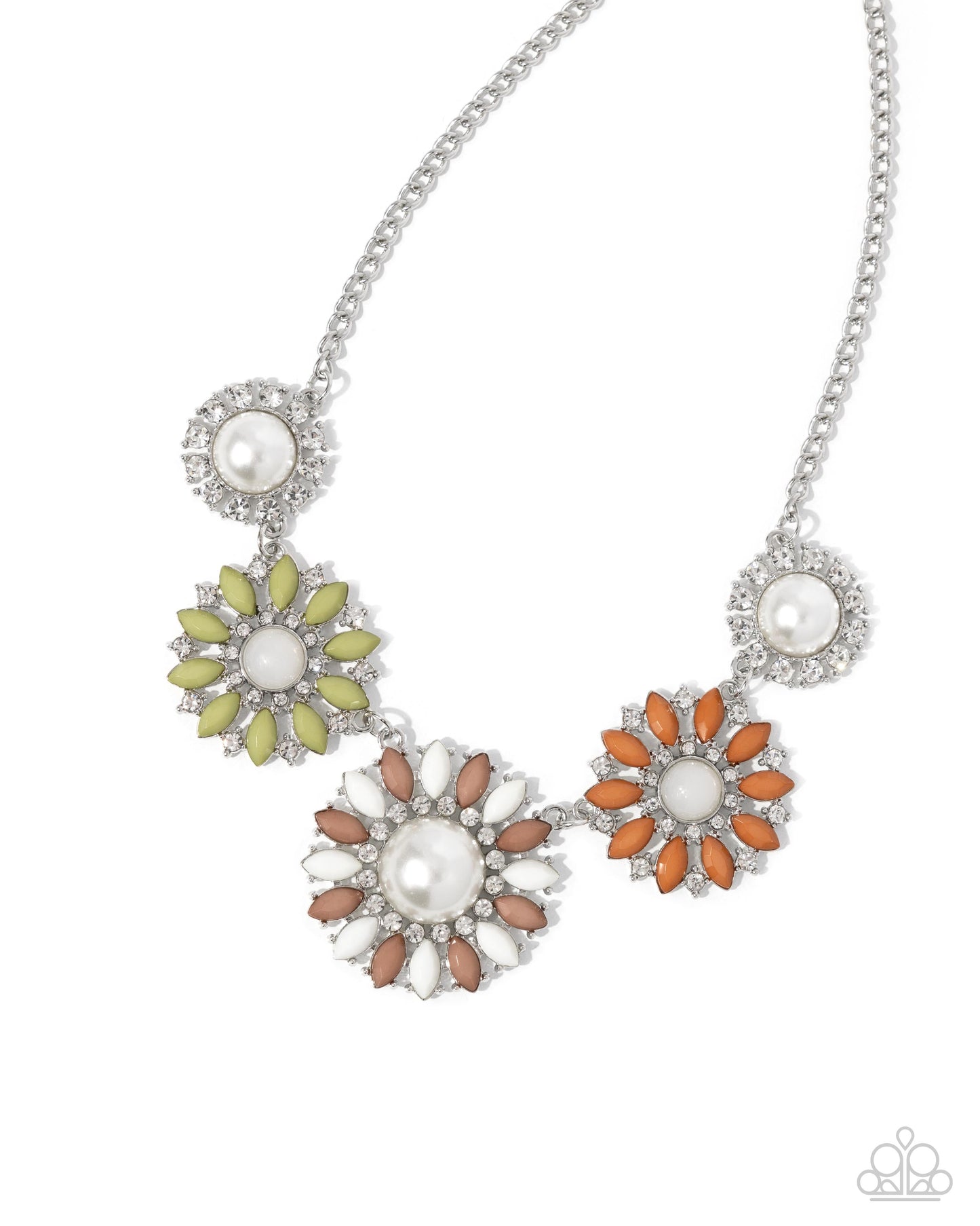 Paparazzi Accessories - Trio Tycoon - Multi Colored Necklace