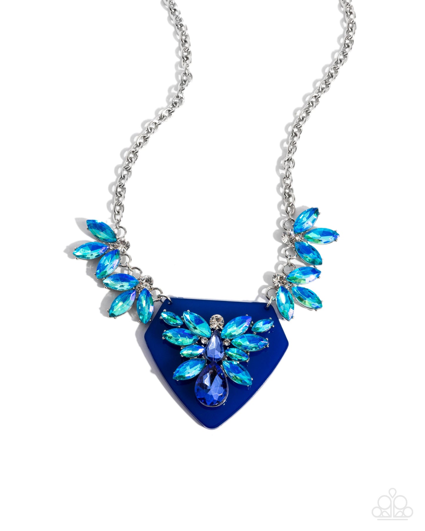 Paparazzi Accessories - Scintillating Shield - Blue Necklace