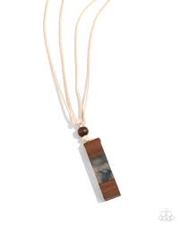 Paparazzi  Accessories - Timber Totem  - Blue Necklace