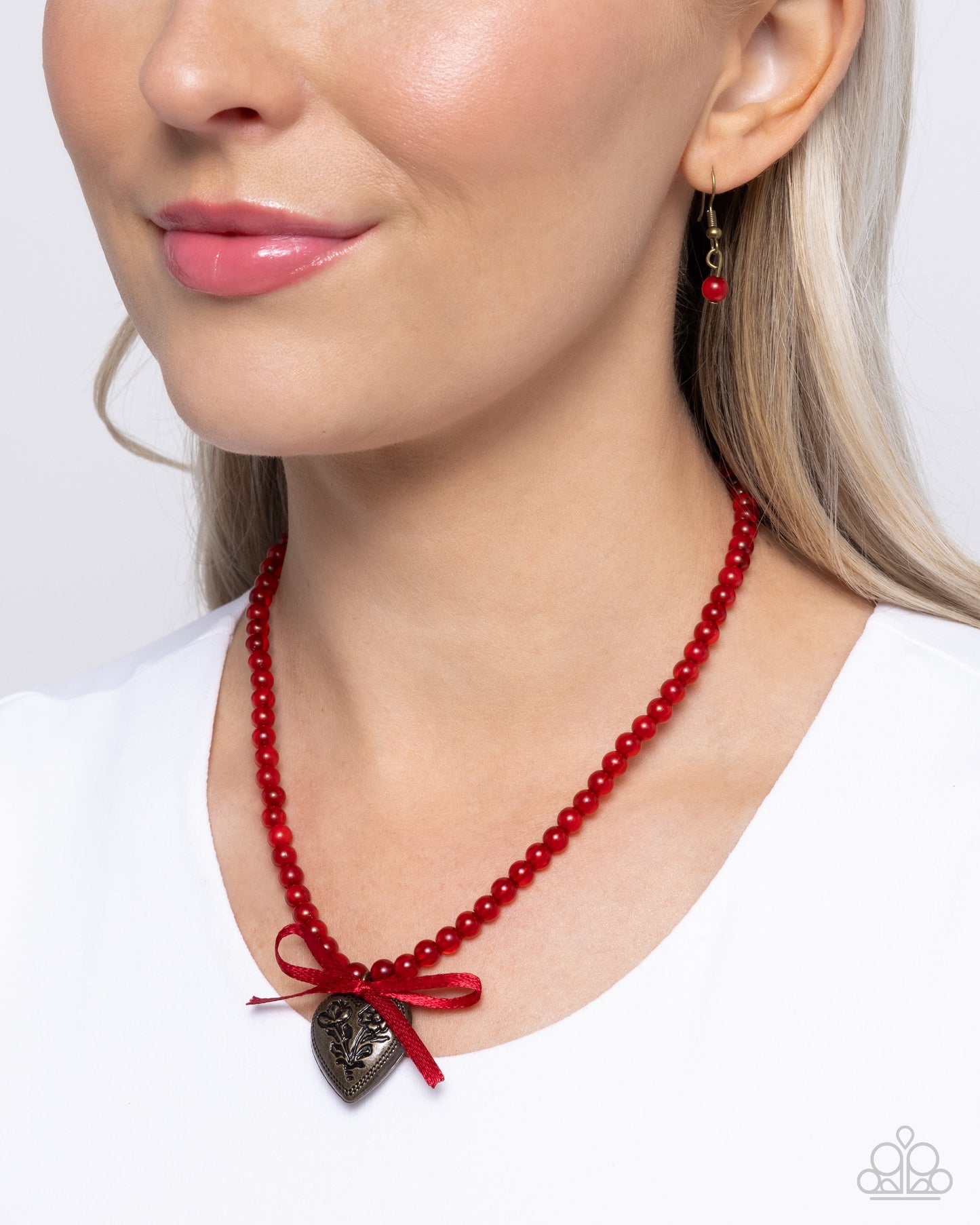 Paparazzi Accessories - Tasteful Trimming - Red Necklace