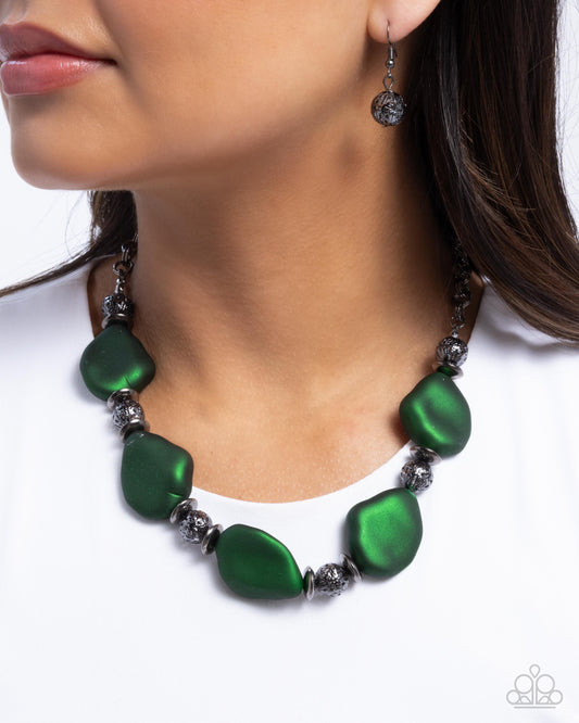 Paparazzi Accessories - Refulgent Reformation - Green Necklace