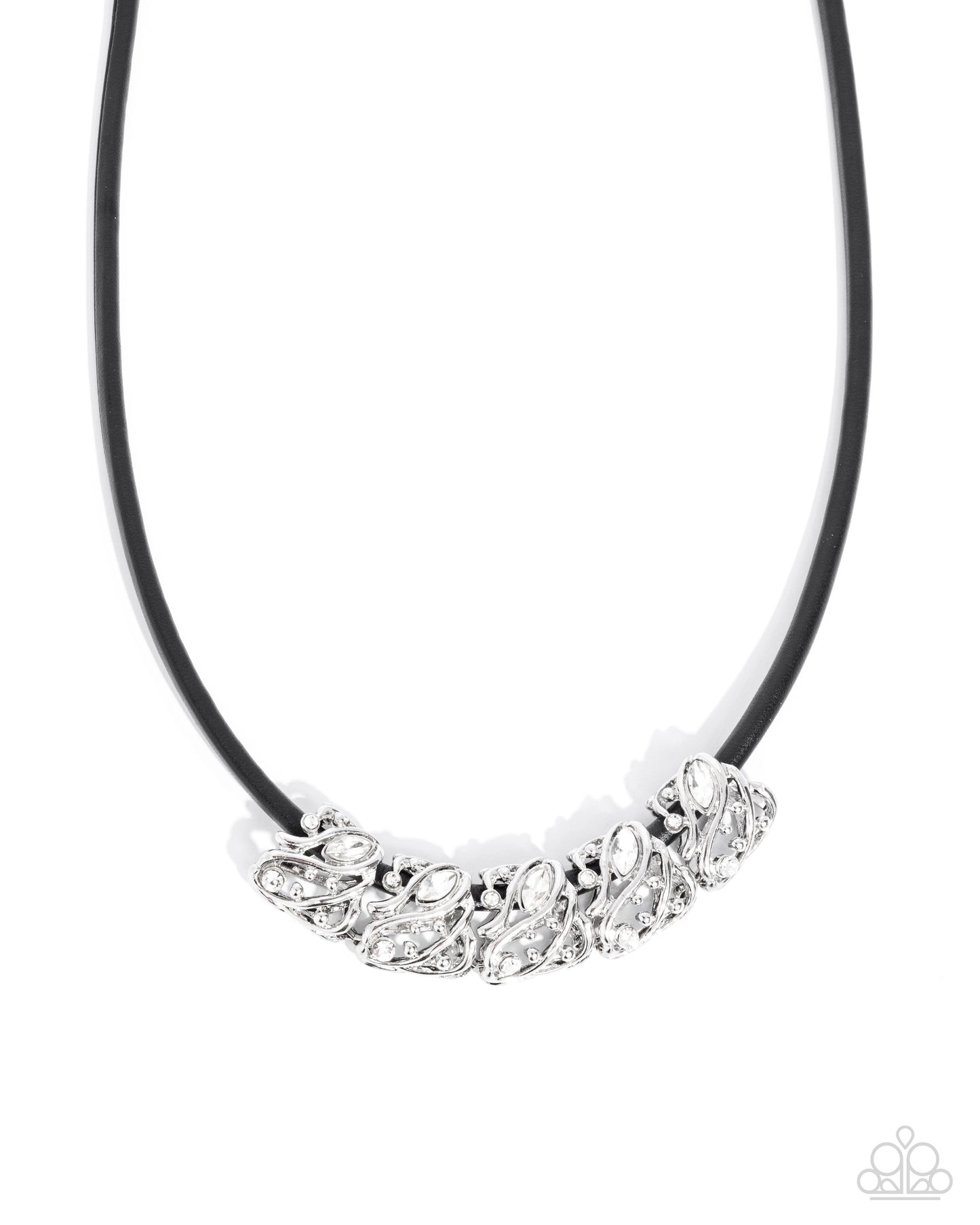 Paparazzi Accessories - Sprig Shimmer - Black Necklace