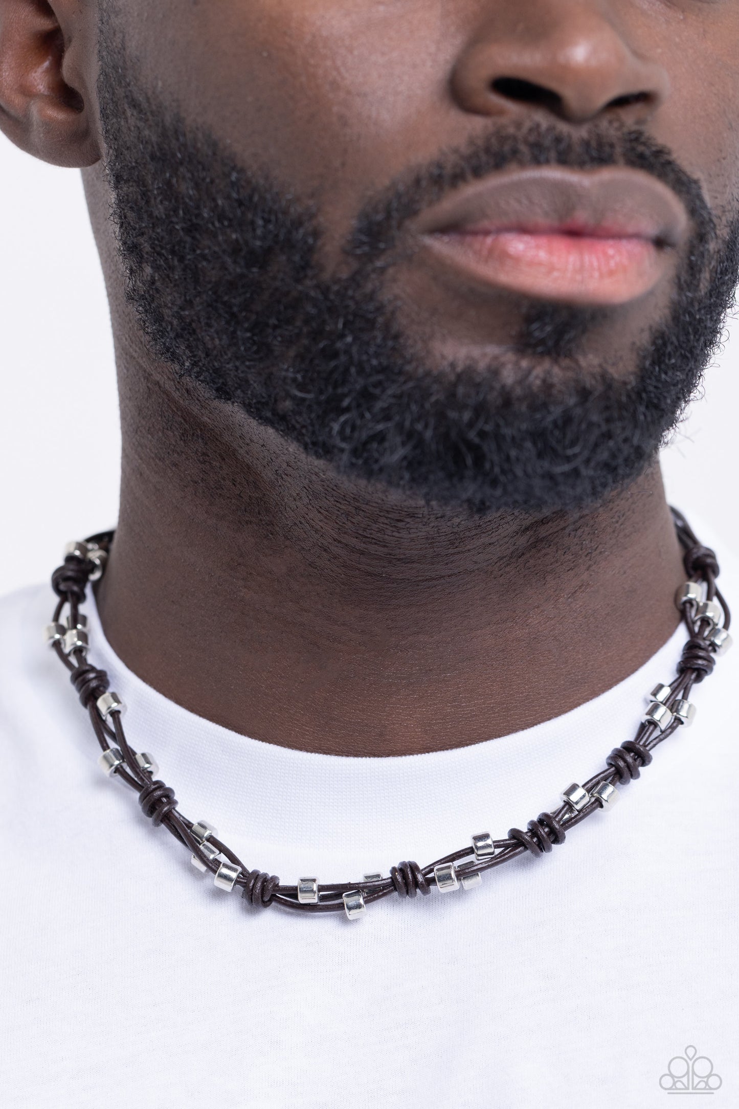 Paparazzi Accessories - Braided Brawl - Brown Necklace