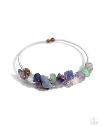 Paparazzi Accessories - Dainty Deconstruction - Multi Colored Bracelet