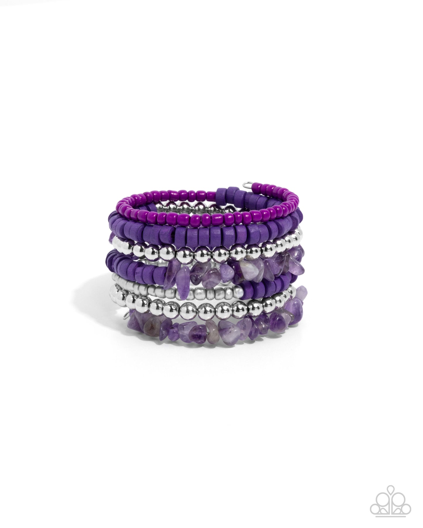 Paparazzi Accessories - Plentiful Pizzazz - Purple Bracelet