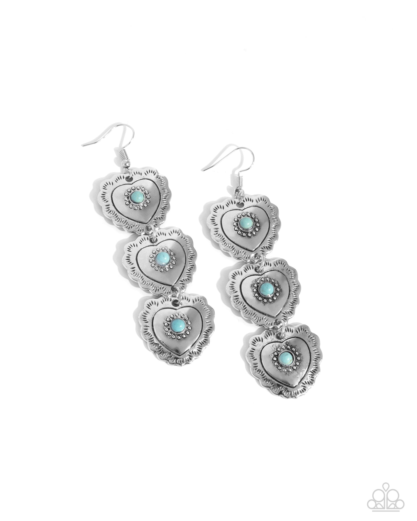 Paparazzi Accessories - Vintage Allure - Blue Earrings