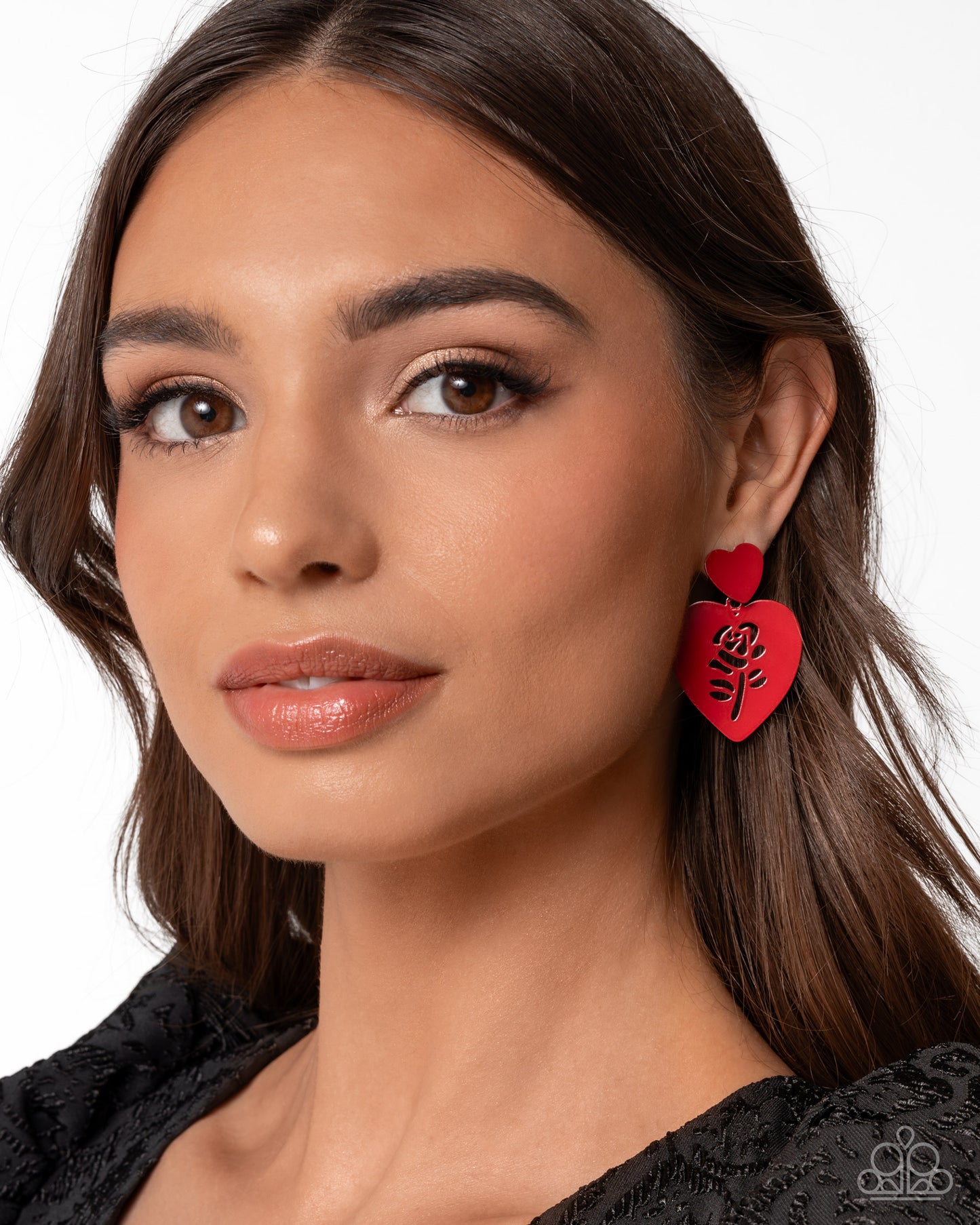 Paparazzi Accessories - Showstopping Silhouette - Red Earrings