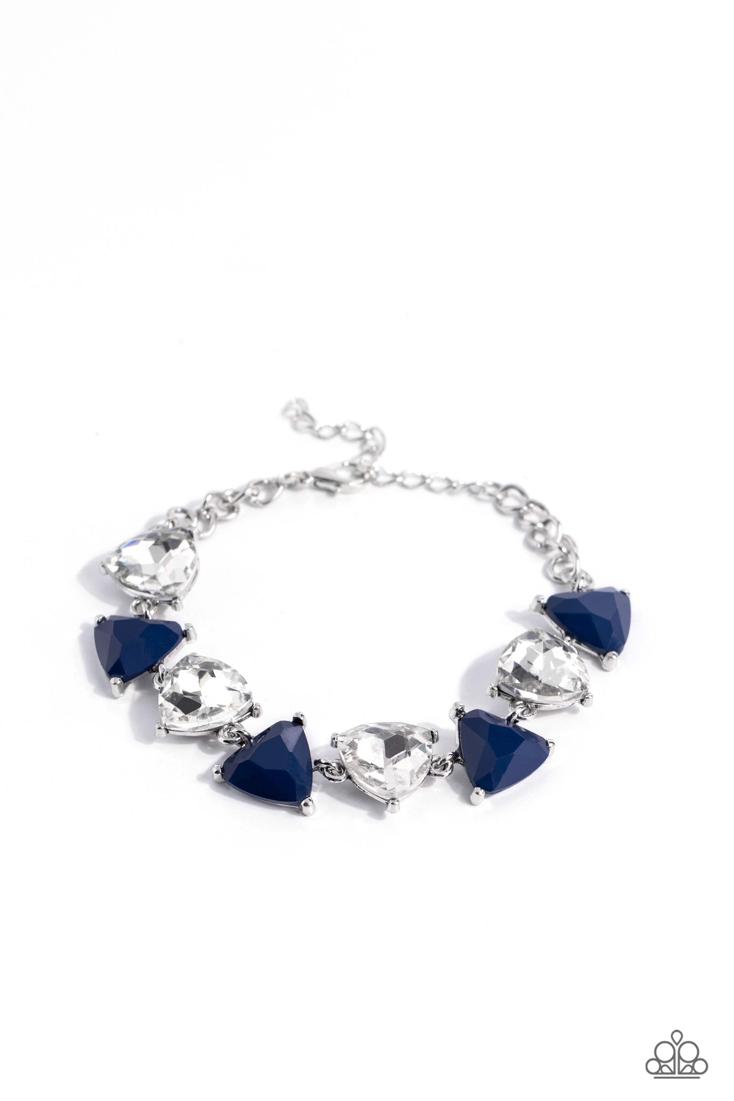 Paparazzi Accessories - Pumped Up Prisms - Blue Bracelet