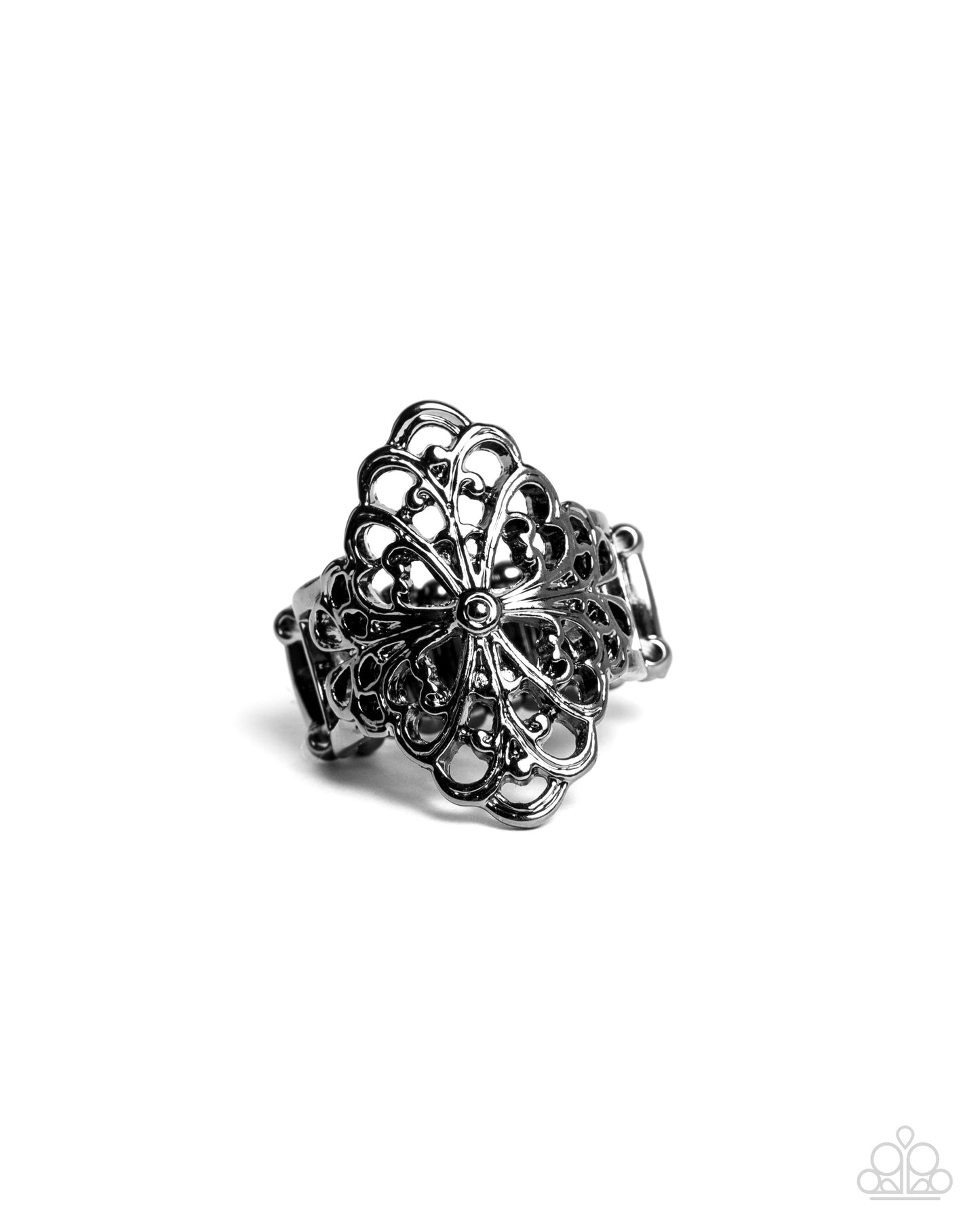 Paparazzi Accessories - Victorian Vanity - Gun Metal Ring